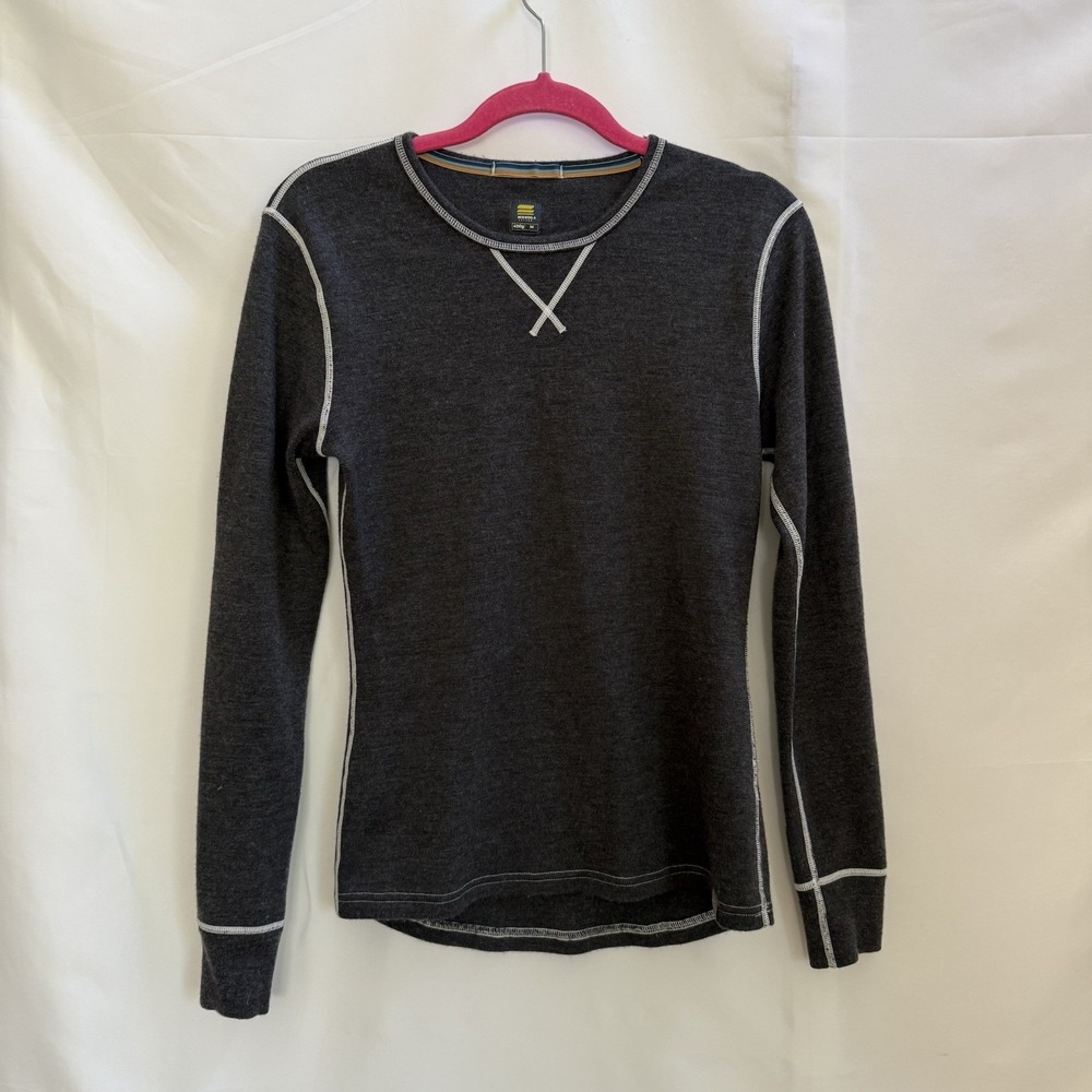 Meriwool 400g Merino Wool Base Layer Women's M Thermal Heavyweight Charcoal Gray